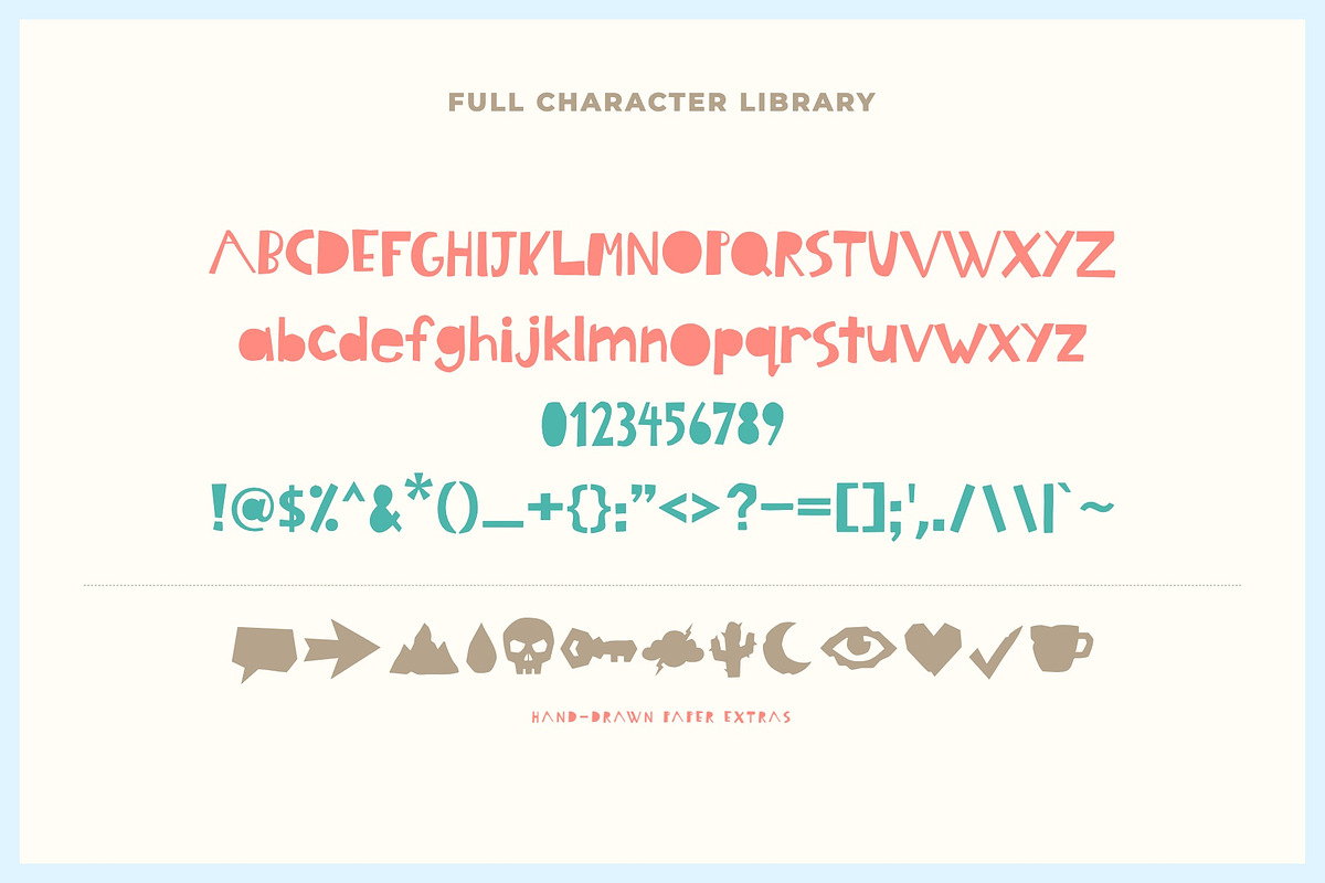 Cute Papercut Decorative Font, a Handwritten Font by Graphic Spirit (Photo 2 of 8)