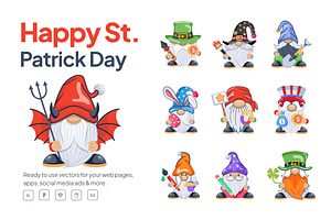 Happy St Patricks Day Icons, an Emoji Icon by Vectors Market