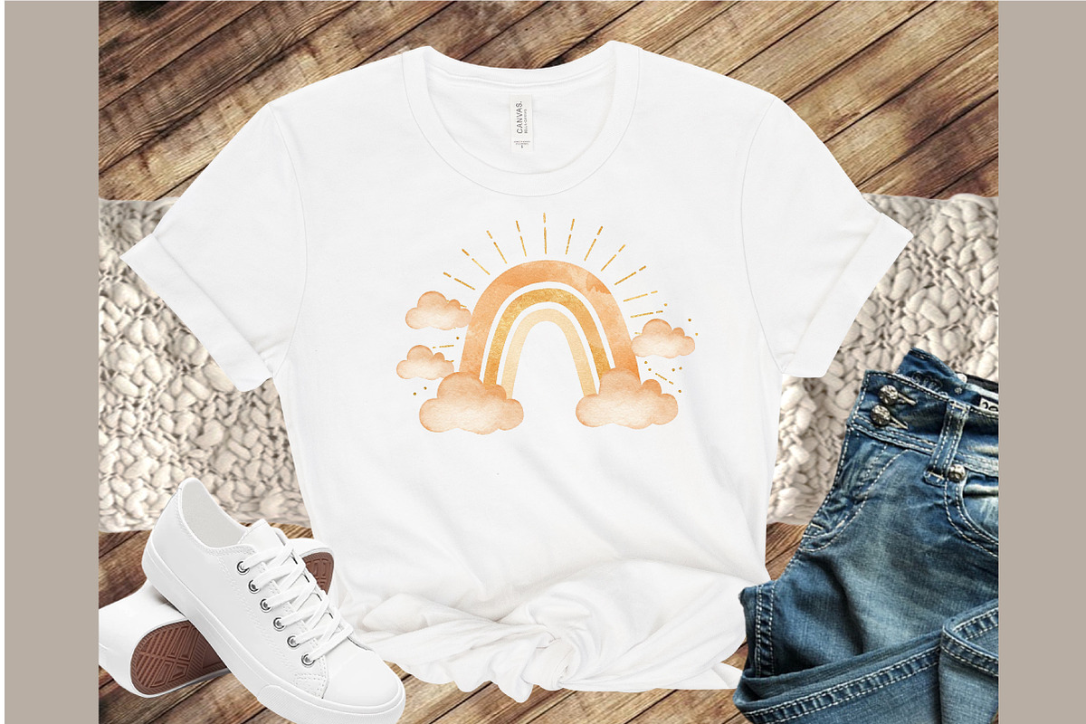 Watercolor Boho Rainbow Clipart Bund, an Illustration by Sublimation Artist (Photo 4 of 6)