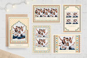 Indian Photo Card Template Set