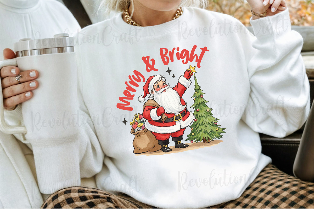 Merry & Bright, Funny Santa Claus, an Illustration by OK Design (Photo 3 of 4)