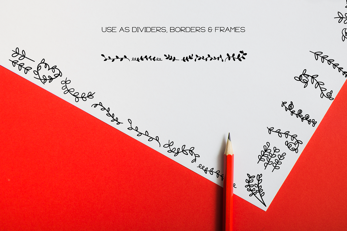 Vine Doodles - Dingbats Font, a Symbol Font by WADLEN (Photo 7 of 7)
