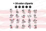 Cute Kawaii Cow Mermaid Character, an Animal Illustration by Palau (Thumbnail 10 of 12)