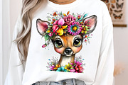 Whimsical Daisy Animals Clipart, an Illustration by GatewayDesign (Thumbnail 3 of 10)