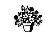 Flower Pot Silhouette Vector Bundle, an Illustration by jahid234 (Thumbnail 43 of 49)