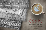 EGYPT: Gods & Symbols BW vector set., a Person Illustration by Varvara Gorbash (Thumbnail 2 of 9)