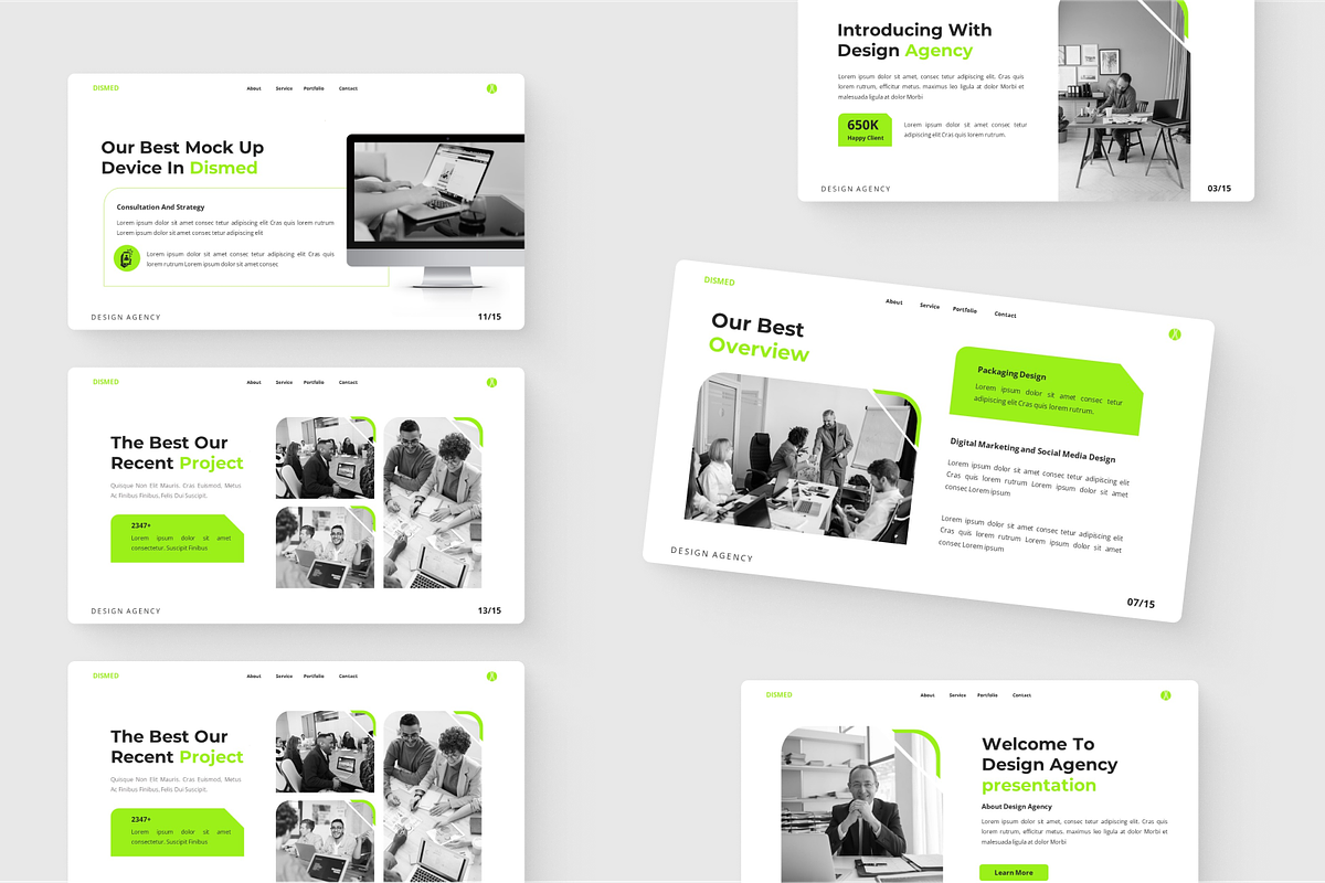 Dismed - Design Agency Powerpoint, a Presentation Template by SquidPixey (Photo 6 of 6)