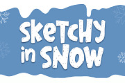 Sketchy in Snow, a Handwritten Font by Abo Daniel Studio (Thumbnail 1 of 10)