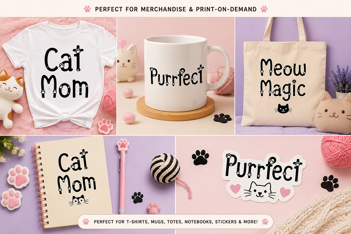Playful Cat, a Handwritten Font by Wow Magic (Photo 4 of 5)
