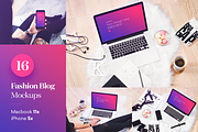 16 PSD Mockups Fashion Blog, a Mac Mockup by Pierre Borodin (Thumbnail 1 of 7)
