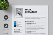 Resume/CV Template, a Resume Template by Proper_media (Thumbnail 1 of 5)