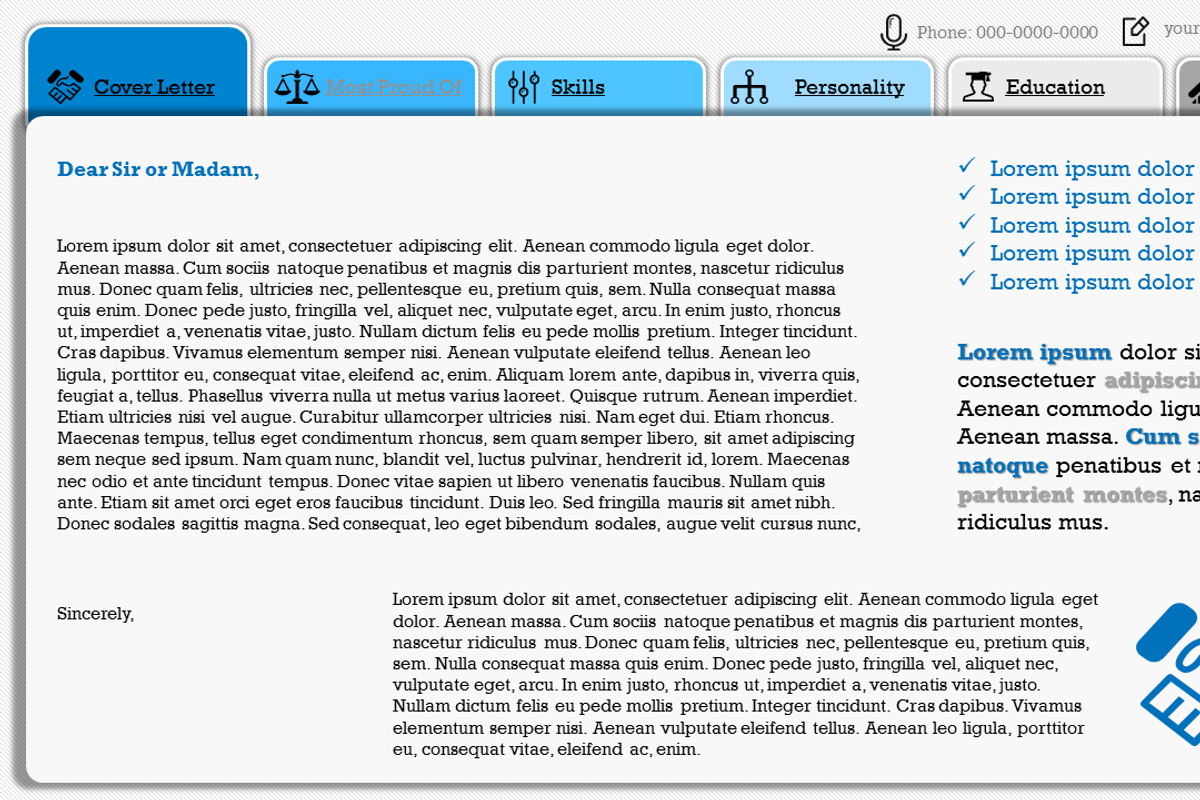 Stand Out Resume, a Presentation Template by Yes Presentations (Photo 3 of 6)