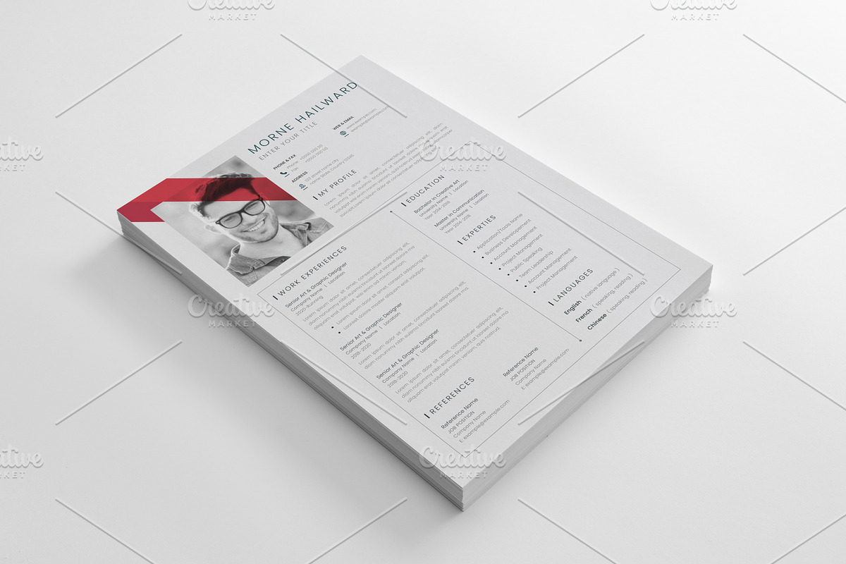 The Resume Set, a Resume Template by Cristal Pioneer (Photo 5 of 7)