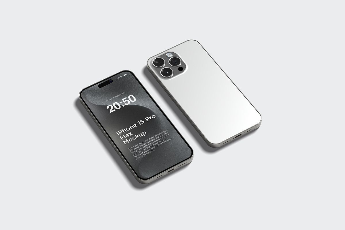 Iphone 15 Pro Max Mockup, an iPhone Mockup by graphiccrew (Photo 9 of 14)