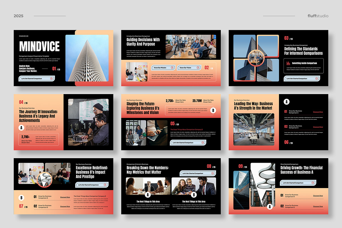 Comparison Analysis Powerpoint preview 2