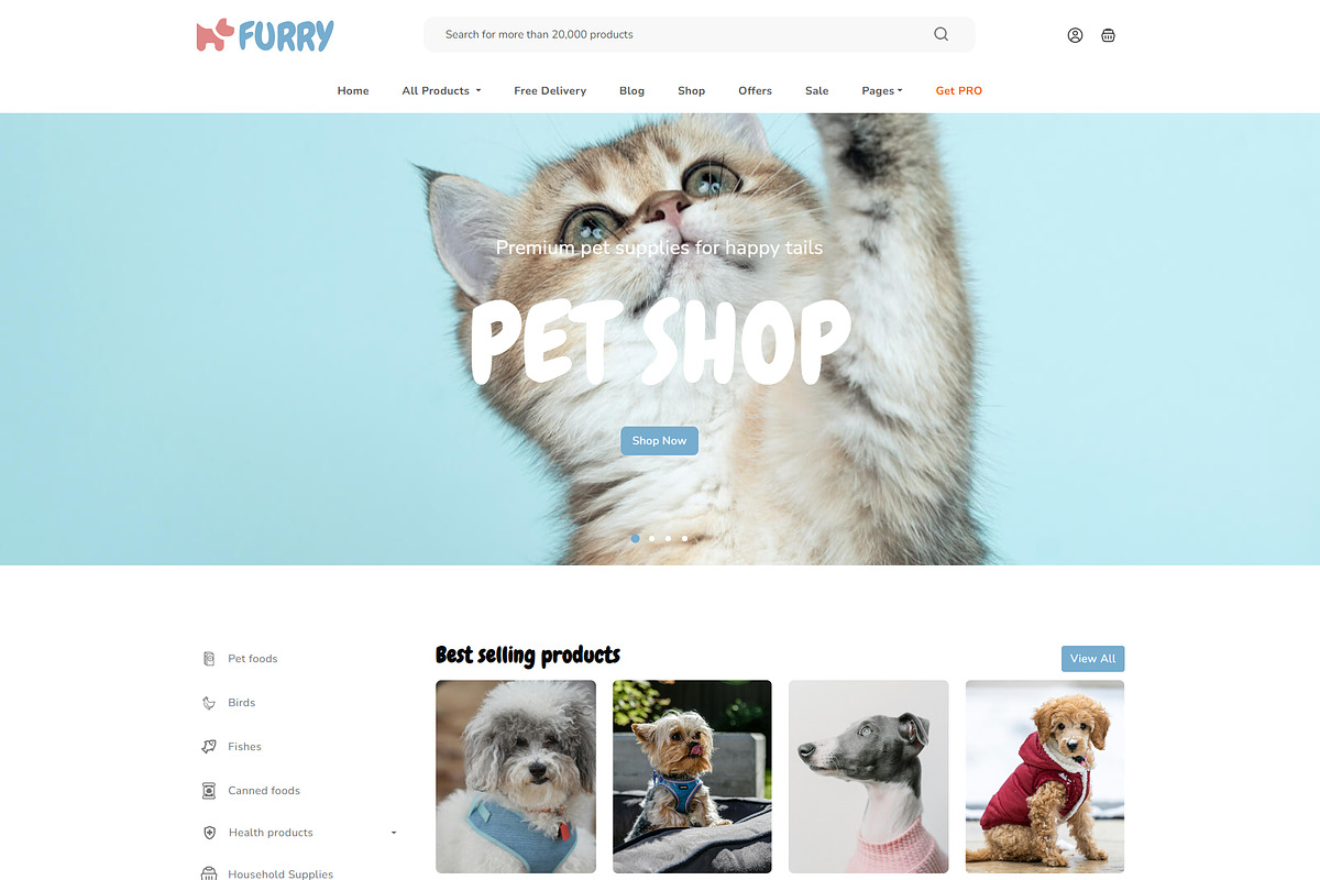 Furry – Pet Store Bootstrap HTML Web, a HTML Template by TemplatesJungle (Photo 9 of 9)
