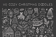 Hand drawn Christmas, vector doodles, a Seasonal Illustration by harmonia_green_art (Thumbnail 3 of 9)