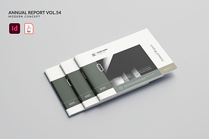 Annual Report Vol.54, a Brochure Template by Bewalrus Studio