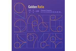 Golden ratio geometric concept, an Illustration by Things for designers