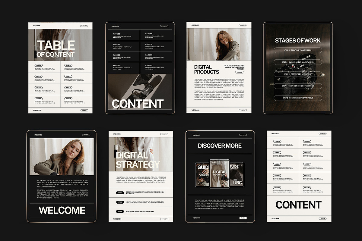 Workbook Template Canva VIII, a Marketing Template by Instprofi | Studio Estimo (Photo 4 of 7)