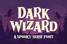 Dark Wizard a Spooky Serif Font