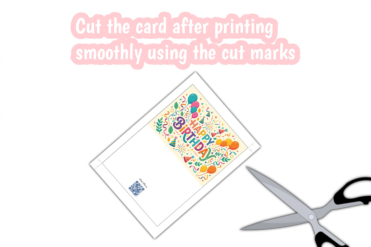 10 Colorful Birthday Cards Bundle, a Card Template by Print Haven (Photo 3 of 3)