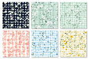 Floral Gingham Seamless Pattern, a Pattern Graphic by Dream Creation (Thumbnail 3 of 7)