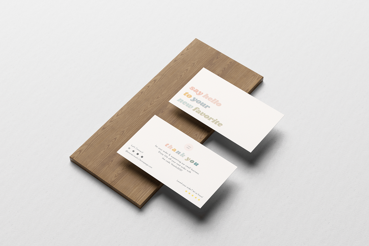 Thank you card for Canva template, a Stationery Template by Hellohastore (Photo 6 of 8)