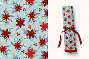 Winter Floral seamless pattern, a Pattern Graphic by Cozy pattern shop (Thumbnail 7 of 7)