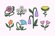 Sunny Blooms Illustration Set, an Object Illustration by The Isian (Thumbnail 9 of 16)