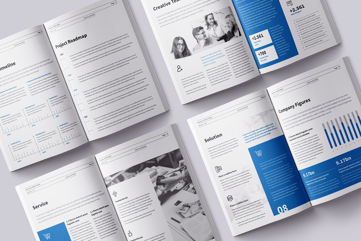 White Paper | Canva, Word, PPTX, IND, a Brochure Template by ArtisticLand (Photo 8 of 9)
