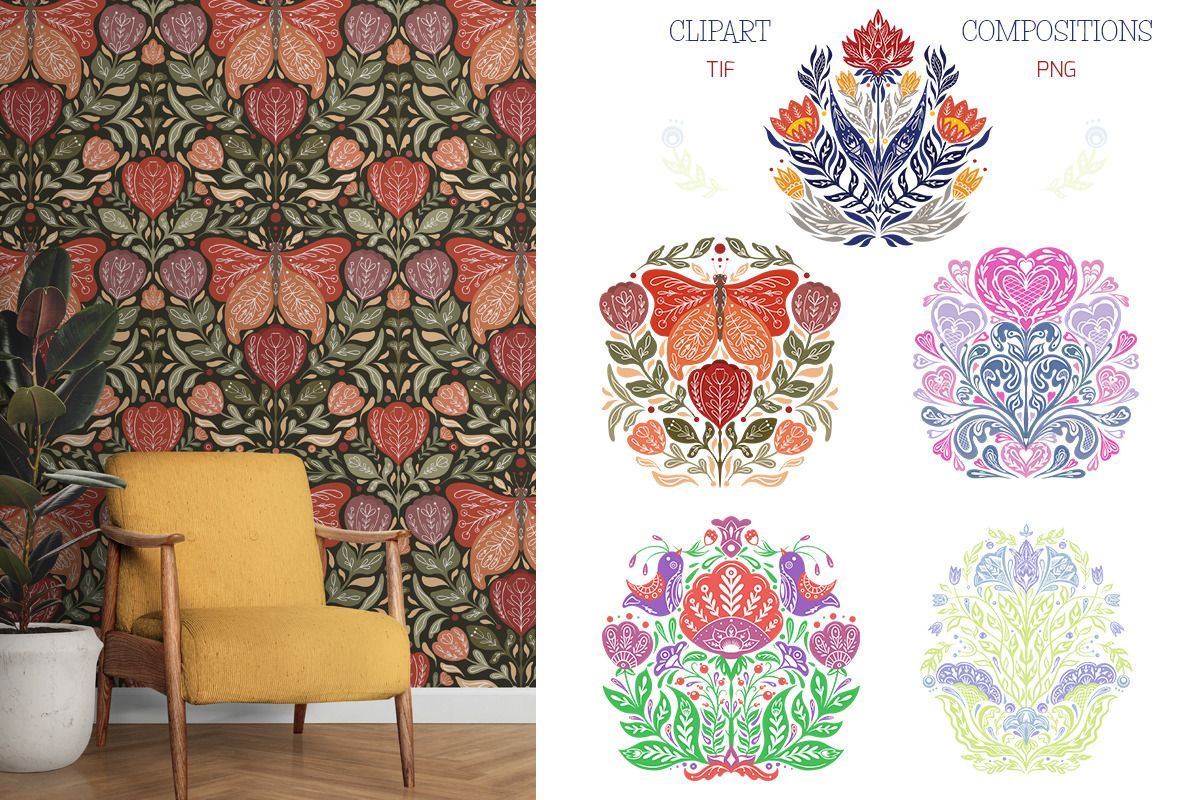 Folk art patterns set, a Graphic by Veleri (Photo 5 of 7)