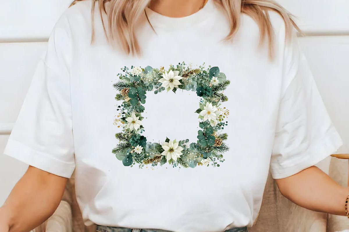 Watercolor Christmas Garland Borders, an Illustration by Designworld (Photo 6 of 11)