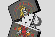 Metallic Lighter Mockup - 8 views, a Merchandise Mockup by Illusiongraphic (Thumbnail 19 of 21)