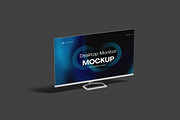 Desktop Monitor Screen Mockup, a Wearable Device Mockup by Onezero (Thumbnail 5 of 7)