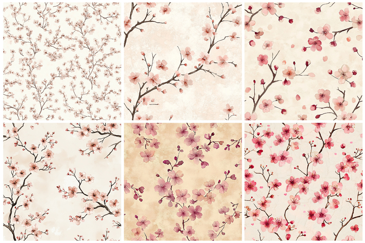 Pink Sakura Printable Texture, a Texture Graphic by CitraGraphics (Photo 3 of 9)