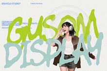 GUSOM — Gritty Poster Headline Font