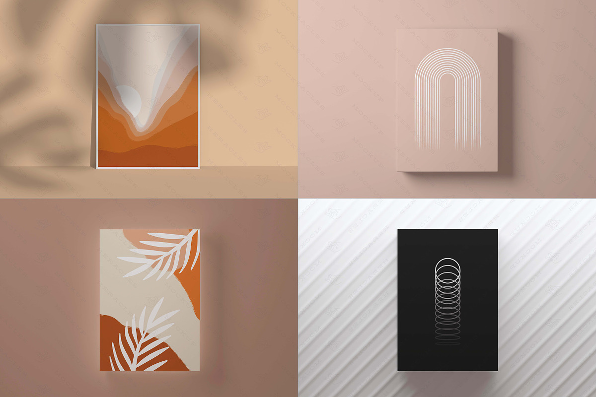 Minimalist Frame Mockup Bundle, a Print Template by HeraclesVisuals (Photo 8 of 10)
