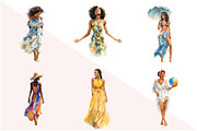 Summer Black Woman Beach Fashion, an Illustration by Design Market (Thumbnail 2 of 3)