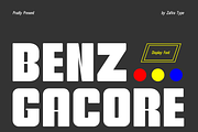Benz Gacore, a Sans Serif Font by Zafiratype (Thumbnail 1 of 15)