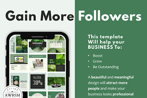 Green Instagram Canva Beauty