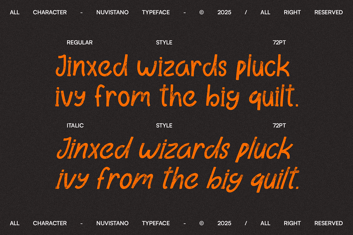 Nuvistano - Grunge Brush Font, a Font by Indotype Foundry (Photo 8 of 10)