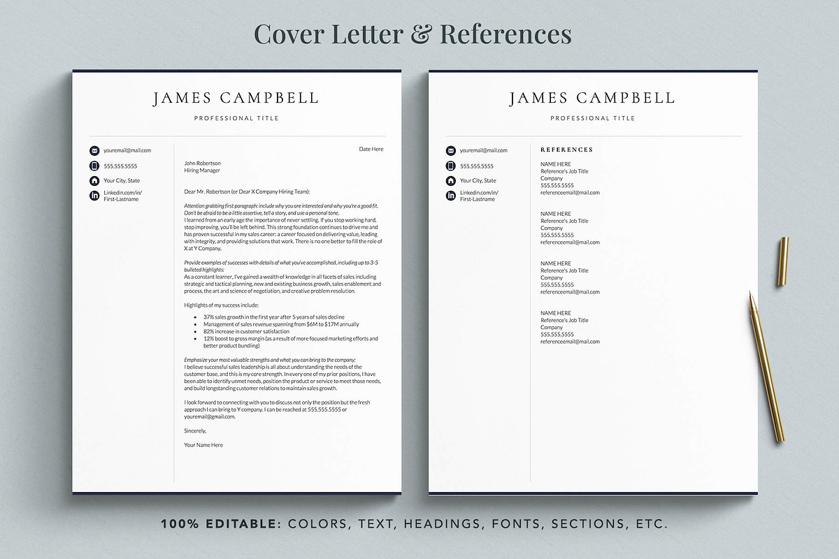 Executive Resume Template for Google, a Resume Template by Get Landed (Photo 5 of 11)