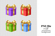 Gift boxes colors, a Decorative Illustration by Elen_Art (Thumbnail 2 of 3)