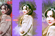 Impasto Canvas Photoshop Action, an Action Add-On by MRI STUDIO (Thumbnail 4 of 17)