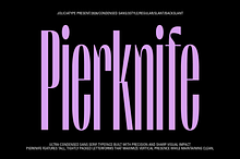 Pierknife | Ultra Condensed Sans