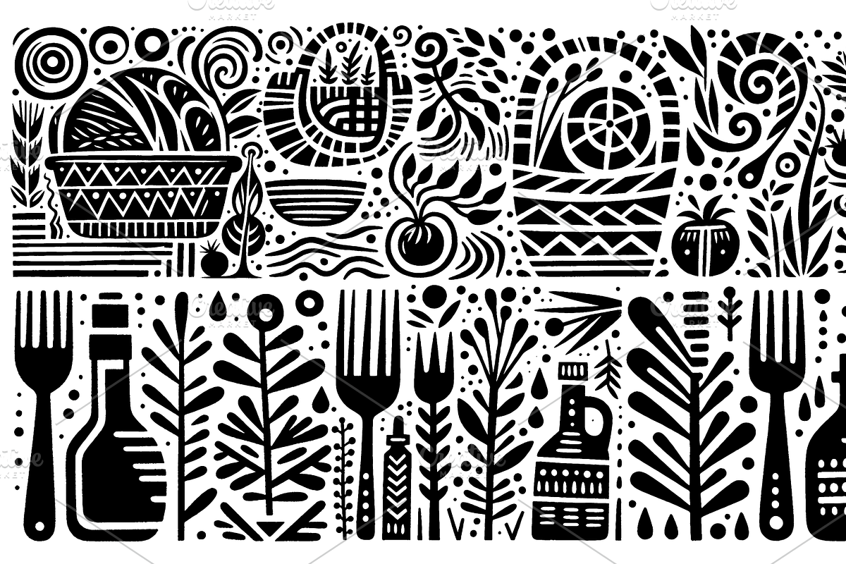Vintage Wild Animals Folk Art, a Decorative Illustration by devastd (Photo 18 of 28)
