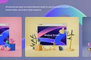 Webby - 3D Phone Scene Mockups, an Object 3D Model by Illustraly Design (Thumbnail 4 of 7)