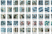 260 Blue Vintage Digital Paper, an Illustration by HubbaDigitals (Thumbnail 5 of 5)