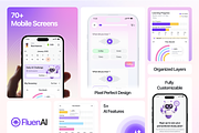 Fluen AI - AI Language Learning App, an UI Kit Template by floxui (Thumbnail 2 of 8)